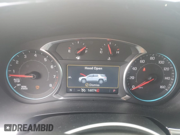 2023 Chevrolet Traverse RS with VIN 1GNEVJKWXPJ343036, listed as a Copart auction lot 57858945 with 16,074 mi miles and Salvage title. Bid and sale history available at DreamBid. Image 9.