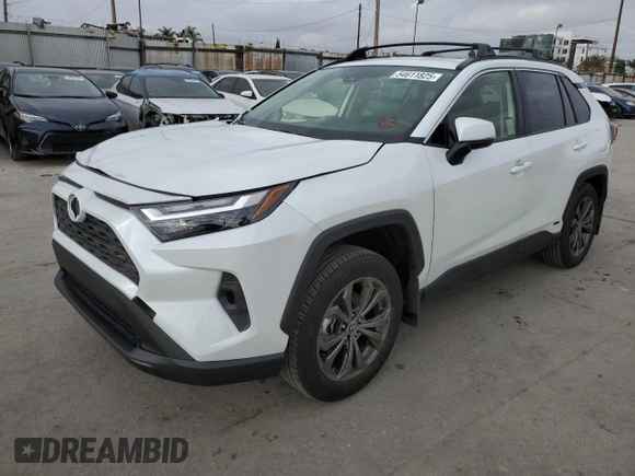 2024 Toyota RAV4 Hybrid XLE Premium with VIN JTMB6RFV3RJ059534, listed as a Copart auction lot 54611825 with 6,319 mi miles and Salvage Title. Bid and sale history available at carsss.com. Image 1.