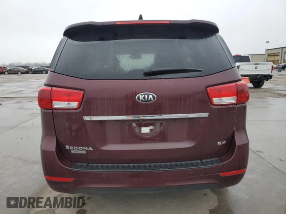 2015 Kia Sedona SX with VIN KNDMC5C13F6050505, listed as a Copart auction lot 42699575 with 119,339 mi miles and Salvage Title. Bid and sale history available at carsss.com. Image 6.