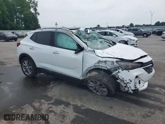 2023 Buick Encore GX Essence with VIN KL4MMFSL1PB007368, listed as a Copart auction lot 57029995 with Not provided miles and Salvage title. Bid and sale history available at DreamBid. Image 4.