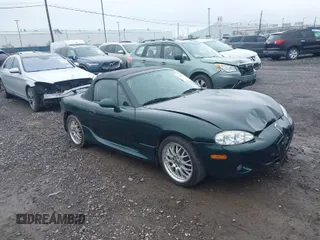 2003 Mazda MX-5 Miata Cloth with VIN JM1NB353830300622, listed as a IAAI auction lot 42022960 with 65,833 mi miles and . Bid and sale history available at DreamBid. Image 1.