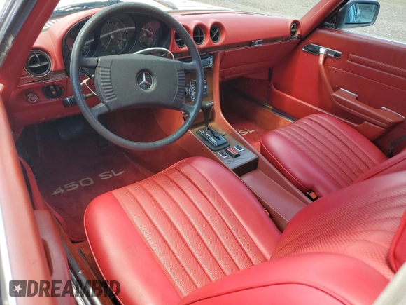 1979 Mercedes-Benz SL with VIN 10704412052681, listed as a Copart auction lot 63620445 with 192,849 mi miles and Clean title. Bid and sale history available at DreamBid. Image 8.