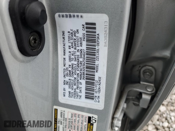 2006 Toyota Corolla CE with VIN 1NXBR32E56Z584627, listed as a Copart auction lot 58849515 with 104,530 mi miles and Salvage title. Bid and sale history available at DreamBid. Image 12.