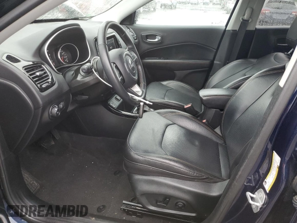 2019 Jeep Compass Limited with VIN 3C4NJCCB7KT730818, listed as a Copart auction lot 61362545 with 57,939 mi miles and Salvage title. Bid and sale history available at DreamBid. Image 7.