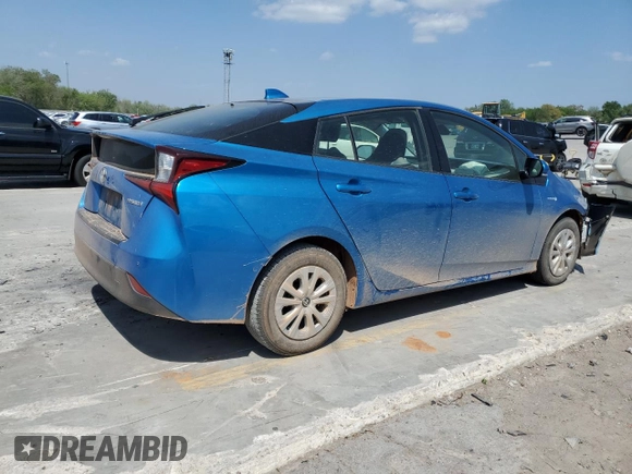 2020 Toyota Prius L Eco z VIN JTDKARFU3L3125646, wystawiony jako Copart lot #52942245 z przebiegiem 104 999 mil mil oraz Szkoda całkowita • Salvage title. Historia ofert i sprzedaży dostępna na DreamBid. Obrazek 3.