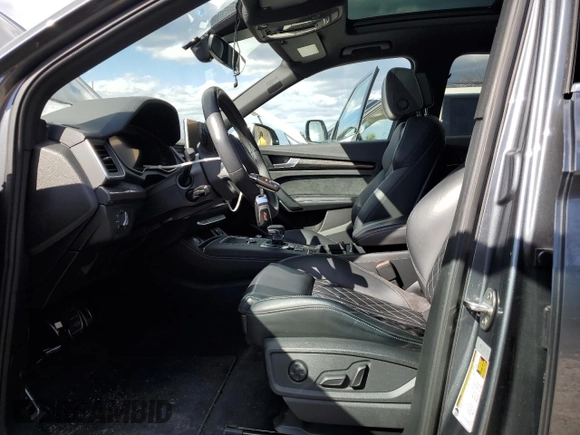 2018 Audi SQ5 Premium Plus with VIN WA1A4AFY2J2217531, listed as a Copart auction lot 50592824 with 44,219 mi miles and Salvage Title. Bid and sale history available at DreamBid. Image 7.