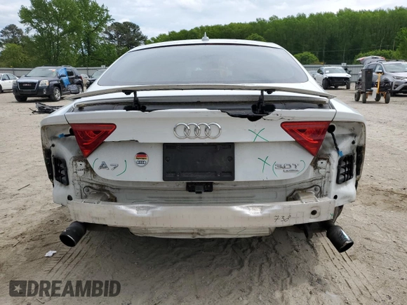 2014 Audi A7 Prestige z VIN WAU2GAFC4EN045249, wystawiony jako Copart lot #54440315 z przebiegiem 116 086 mil mil oraz Szkoda całkowita • Salvage title. Historia ofert i sprzedaży dostępna na DreamBid. Obrazek 6.