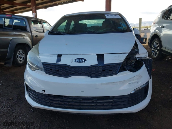 2016 Kia Rio LX with VIN KNADM4A38G6564814, listed as a IAAI auction lot 41789215 with 122,872 mi miles. Bid and sale history available at carsss.com. Image 6.