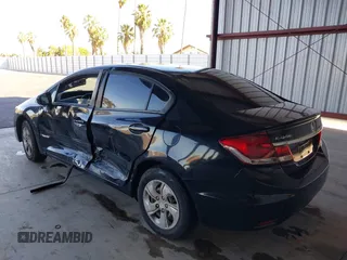 2015 Honda Civic LX with VIN 19XFB2F54FE203055, listed as a IAAI auction lot 40607290 with 206,136 mi miles and . Bid and sale history available at DreamBid. Image 3.