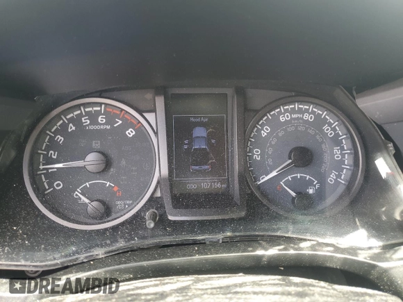 2020 Toyota Tacoma SR5 with VIN 3TMDZ5BN5LM090020, listed as a Copart auction lot 58192835 with 107,156 mi miles and Salvage title. Bid and sale history available at DreamBid. Image 9.