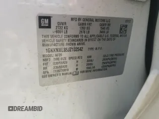 2018 GMC Acadia Denali z VIN 1GKKNXLS5JZ102542, wystawiony jako Copart lot #54246655 z przebiegiem 95 135 mil mil oraz Szkoda całkowita • Salvage title. Historia ofert i sprzedaży dostępna na DreamBid. Obrazek 14.