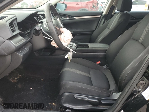 2017 Honda Civic LX with VIN 19XFC2F51HE033270, listed as a Copart auction lot 53143385 with 56,311 mi miles and Salvage Title. Bid and sale history available at DreamBid. Image 7.