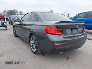 2018 BMW 2 Series 230i with VIN WBA2J1C5XJVD09384, listed as a IAAI auction lot 41751922 with 72,191 mi miles. Bid and sale history available at carsss.com. Image 3.
