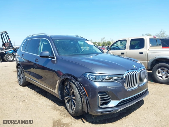 2020 BMW X7 xDrive40i with VIN 5UXCW2C07L9A00078, listed as a IAAI auction lot 41999850 with 59,711 mi miles. Bid and sale history available at carsss.com. Image 6.