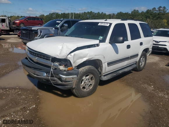 2005 Chevrolet Tahoe LT with VIN 1GNEC13T05R261373, listed as a Copart auction lot 49915475 with 153,491 mi miles and Salvage Title. Bid and sale history available at carsss.com. Image 1.