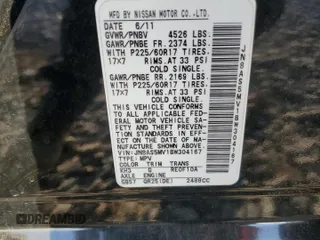 2011 Nissan Rogue SV z VIN JN8AS5MV1BW304167, wystawiony jako Copart lot #52981055 z przebiegiem 116 503 mil mil oraz Szkoda całkowita • Salvage title. Historia ofert i sprzedaży dostępna na DreamBid. Obrazek 14.