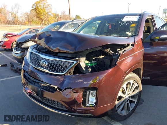 2014 Kia Sorento SX with VIN 5XYKWDA78EG538618, listed as a IAAI auction lot 40943738 with 162,208 mi miles and . Bid and sale history available at DreamBid. Image 6.