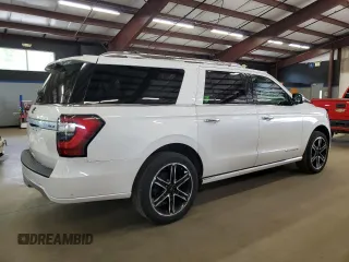 2019 Ford Expedition Max Platinum z VIN 1FMJK1MT7KEA55202, wystawiony jako Copart lot #57873385 z przebiegiem 93 136 mil mil oraz Czysty tytuł • Clean title. Historia ofert i sprzedaży dostępna na DreamBid. Obrazek 3.