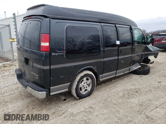 2004 Chevrolet Express Passenger with VIN 1GBFG15T841226225, listed as a Copart auction lot 44023515 with Not provided miles and Non repairable. Bid and sale history available at DreamBid. Image 3.