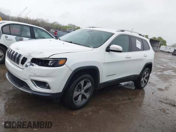 2019 Jeep Cherokee Limited with VIN 1C4PJMDN9KD173231, listed as a IAAI auction lot 41834562 with 133,777 mi miles. Bid and sale history available at carsss.com. Image 2.