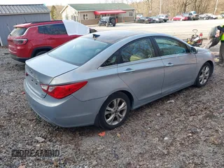 2013 Hyundai Sonata Limited with VIN 5NPEC4ACXDH516663, listed as a IAAI auction lot 41768649 with 57,983 mi miles and . Bid and sale history available at carsss.com. Image 4.