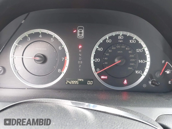 2010 Honda Accord EX-L with VIN 1HGCP3F84AA015430, listed as a IAAI auction lot 41951097 with 242,895 mi miles and . Bid and sale history available at DreamBid. Image 7.