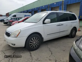 2012 Kia Sedona EX with VIN KNDMH4C75C6420641, listed as a Copart auction lot 55310425 with 212,998 mi miles and Clean Title. Bid and sale history available at carsss.com. Image 1.