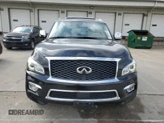 2015 Infiniti QX80 with VIN JN8AZ2NF7F9572565, listed as a Copart auction lot 58494415 with 122,609 mi miles and Salvage title. Bid and sale history available at DreamBid. Image 5.