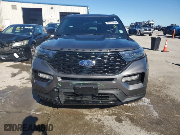 2023 Ford Explorer ST-Line with VIN 1FMSK7KH9PGC02685, listed as a Copart auction lot 81493004 with 28,519 mi miles and Salvage Title. Bid and sale history available at carsss.com. Image 5.