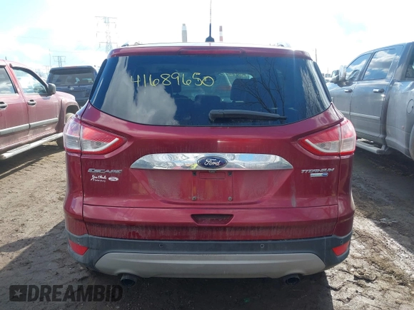 2015 Ford Escape Titanium with VIN 1FMCU9J91FUA97855, listed as a IAAI auction lot 41689650 with 125,487 mi miles. Bid and sale history available at carsss.com. Image 16.