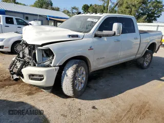 2020 Ram 2500 Laramie with VIN 3C6UR5FL3LG146972, listed as a Copart auction lot 71235674 with 100,312 mi miles and Salvage Title. Bid and sale history available at carsss.com. Image 1.