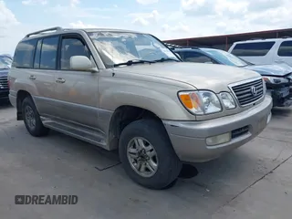 2001 Lexus LX 470 with VIN JTJHT00W713511796, listed as a IAAI auction lot 42222574 with 297,427 mi miles and . Bid and sale history available at carsss.com. Image 1.