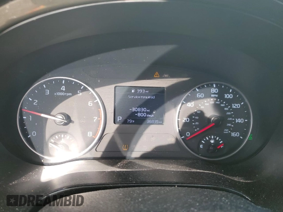 2022 Kia Seltos Nightfall with VIN KNDEUCA22N7300021, listed as a Copart auction lot 51116465 with 36,835 mi miles and Salvage Title. Bid and sale history available at carsss.com. Image 9.