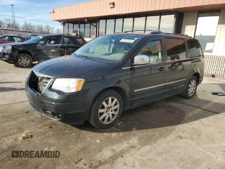 2010 Chrysler Town & Country Touring with VIN 2A4RR5DXXAR133397, listed as a Copart auction lot 47253595 with 142,345 mi miles and Salvage Title. Bid and sale history available at carsss.com. Image 1.