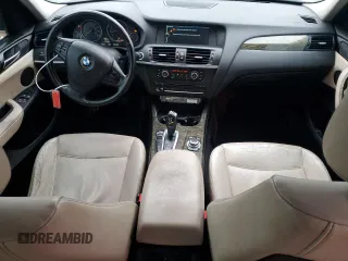 2013 BMW X3 xDrive28i with VIN 5UXWX9C54D0D02867, listed as a Copart auction lot 44048615 with 178,971 mi miles and Salvage Title. Bid and sale history available at carsss.com. Image 8.