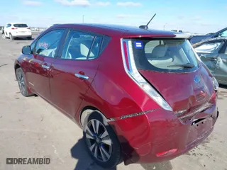 2017 Nissan LEAF SV with VIN 1N4BZ0CP4HC304648, listed as a IAAI auction lot 41701912 with NaN miles. Bid and sale history available at carsss.com. Image 3.