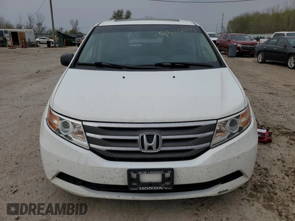 2012 Honda Odyssey EX-L with VIN 5FNRL5H65CB146467, listed as a Copart auction lot 53268135 with 112,340 mi miles and Salvage Title. Bid and sale history available at DreamBid. Image 5.