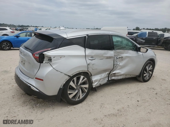 2020 Nissan Murano SL with VIN 5N1AZ2CJ2LN126163, listed as a Copart auction lot 53400585 with 58,449 mi miles and Salvage Title. Bid and sale history available at carsss.com. Image 3.