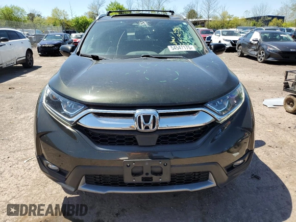 2018 Honda CR-V EX-L with VIN 7FARW2H80JE002365, listed as a Copart auction lot 54547175 with 32,087 mi miles and Salvage Title. Bid and sale history available at carsss.com. Image 5.