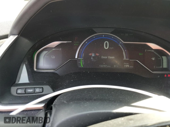 2018 Honda Clarity Plug-In Hybrid Touring with VIN JHMZC5F3XJC004522, listed as a Copart auction lot 74853564 with 136,707 mi miles and Salvage Title. Bid and sale history available at carsss.com. Image 9.