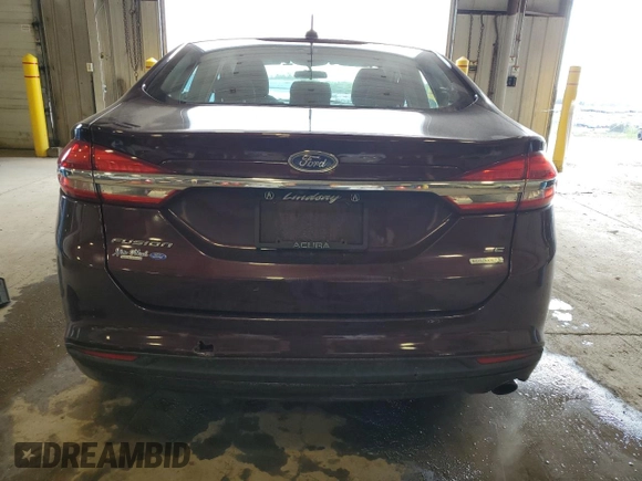 2017 Ford Fusion SE with VIN 3FA6P0HD9HR404655, listed as a Copart auction lot 53267515 with 89,941 mi miles and Salvage Title. Bid and sale history available at DreamBid. Image 6.