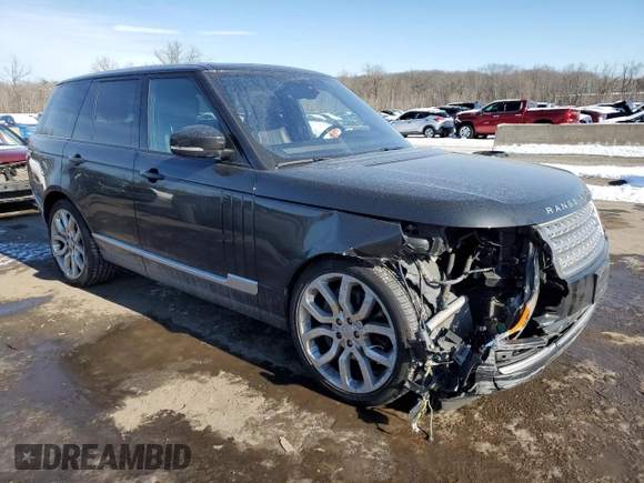 2017 Land Rover Range Rover с VIN SALGS2FEXHA334025, выставлен на аукционе Copart как лот 41811675 с пробегом 57 527 миль миль и Списание • Salvage title. История ставок и продаж доступна на DreamBid. Изображение 4.