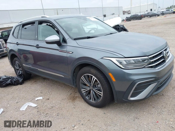 2024 Volkswagen Tiguan Wolfsburg Edition with VIN 3VV5B7AX6RM234966, listed as a IAAI auction lot 42780418 with 11,793 mi miles and . Bid and sale history available at DreamBid. Image 1.