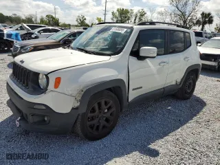 2017 Jeep Renegade Latitude with VIN ZACCJABB6HPF10082, listed as a Copart auction lot 51586095 with 142,601 mi miles and Salvage Title. Bid and sale history available at carsss.com. Image 1.