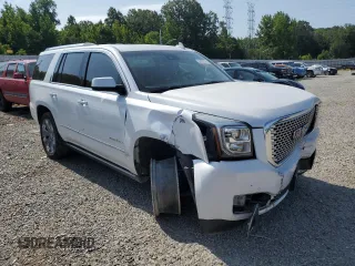 2016 GMC Yukon Denali with VIN 1GKS1CKJ7GR264548, listed as a Copart auction lot 62982234 with 105,724 mi miles and Salvage Title. Bid and sale history available at carsss.com. Image 4.