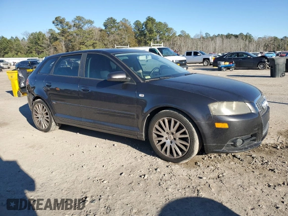 2007 Audi A3 with VIN WAUHF78P97A078127, listed as a Copart auction lot 87590725 with 139,674 mi miles and Salvage title. Bid and sale history available at DreamBid. Image 4.