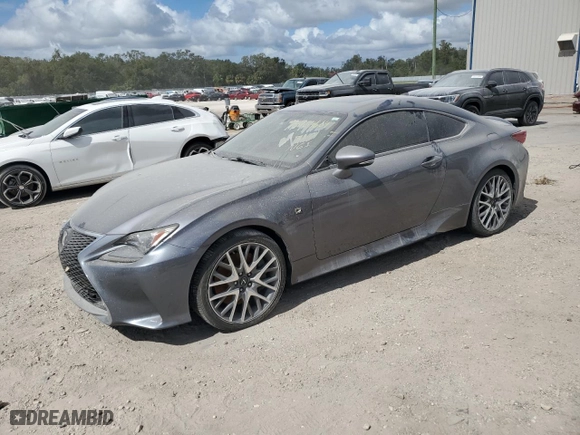 2015 Lexus RC 350 with VIN JTHHE5BC7F5007854, listed as a Copart auction lot 75169664 with 60,552 mi miles and Salvage Title. Bid and sale history available at carsss.com. Image 1.