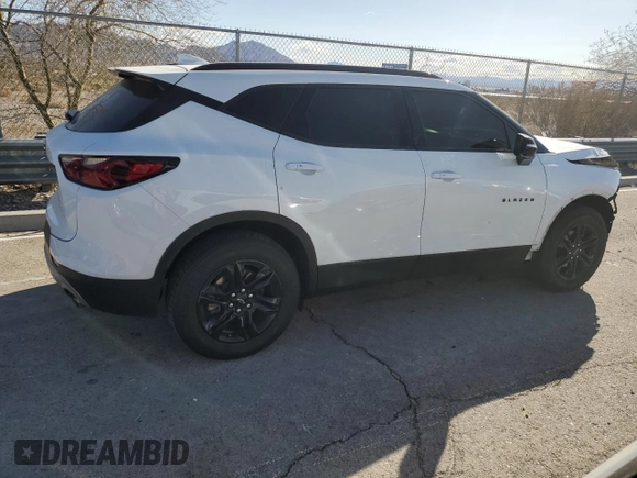 2021 Chevrolet Blazer LT with VIN 3GNKBDR41MS510296, listed as a Copart auction lot 43761245 with 47,009 mi miles and Salvage title. Bid and sale history available at DreamBid. Image 3.