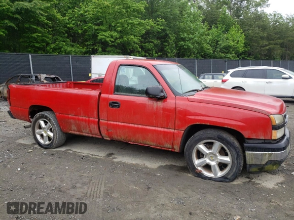 2006 Chevrolet Silverado 1500 Work Truck with VIN 3GCEC14X16G155073, listed as a Copart auction lot 56562905 with 240,110 mi miles and Clean Title. Bid and sale history available at DreamBid. Image 4.