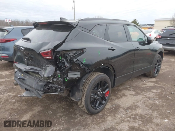 2025 Chevrolet Blazer LT with VIN 3GNKBHR44SS162000, listed as a IAAI auction lot 41773192 with 718 mi miles and . Bid and sale history available at DreamBid. Image 4.